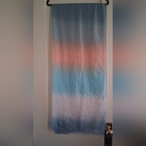 Pink to Blue Ombre Scarf Fabric